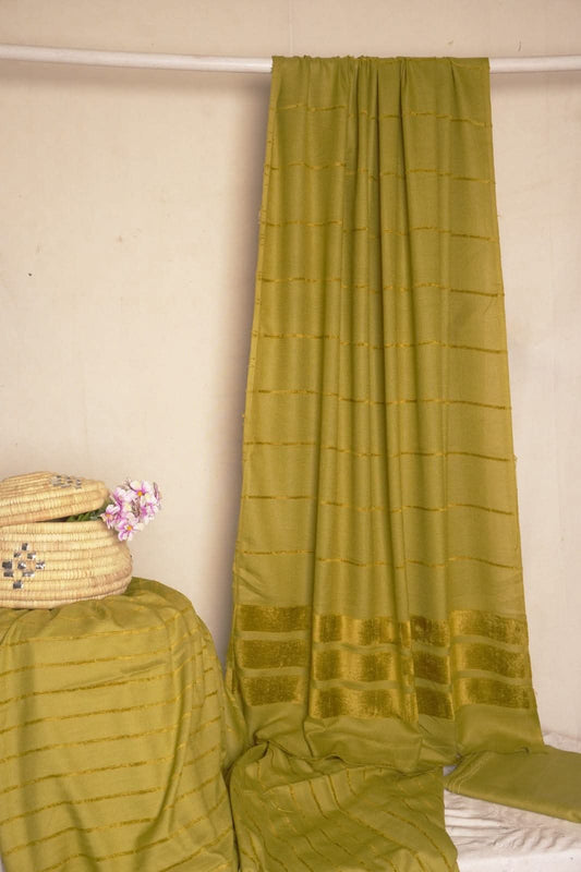 Alpine velvet dhank marina 3pc premium winter collection DHANI GREEN COLOR (AVDOODW)