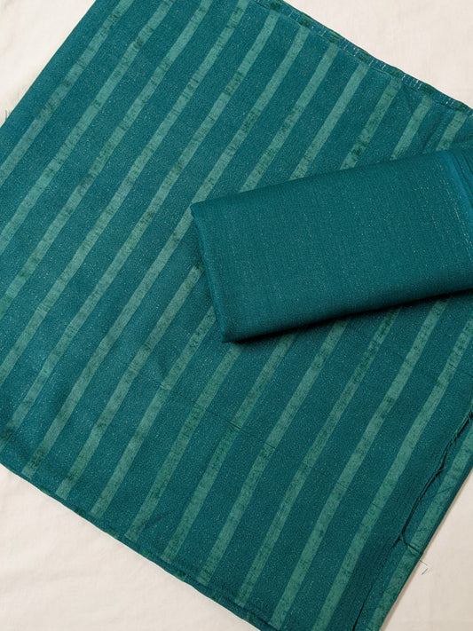 2PC ALPINE ZARI VELVET MARINA MOST DEMANDING WINTER COLLECTION (SEA GREEN COLOR)