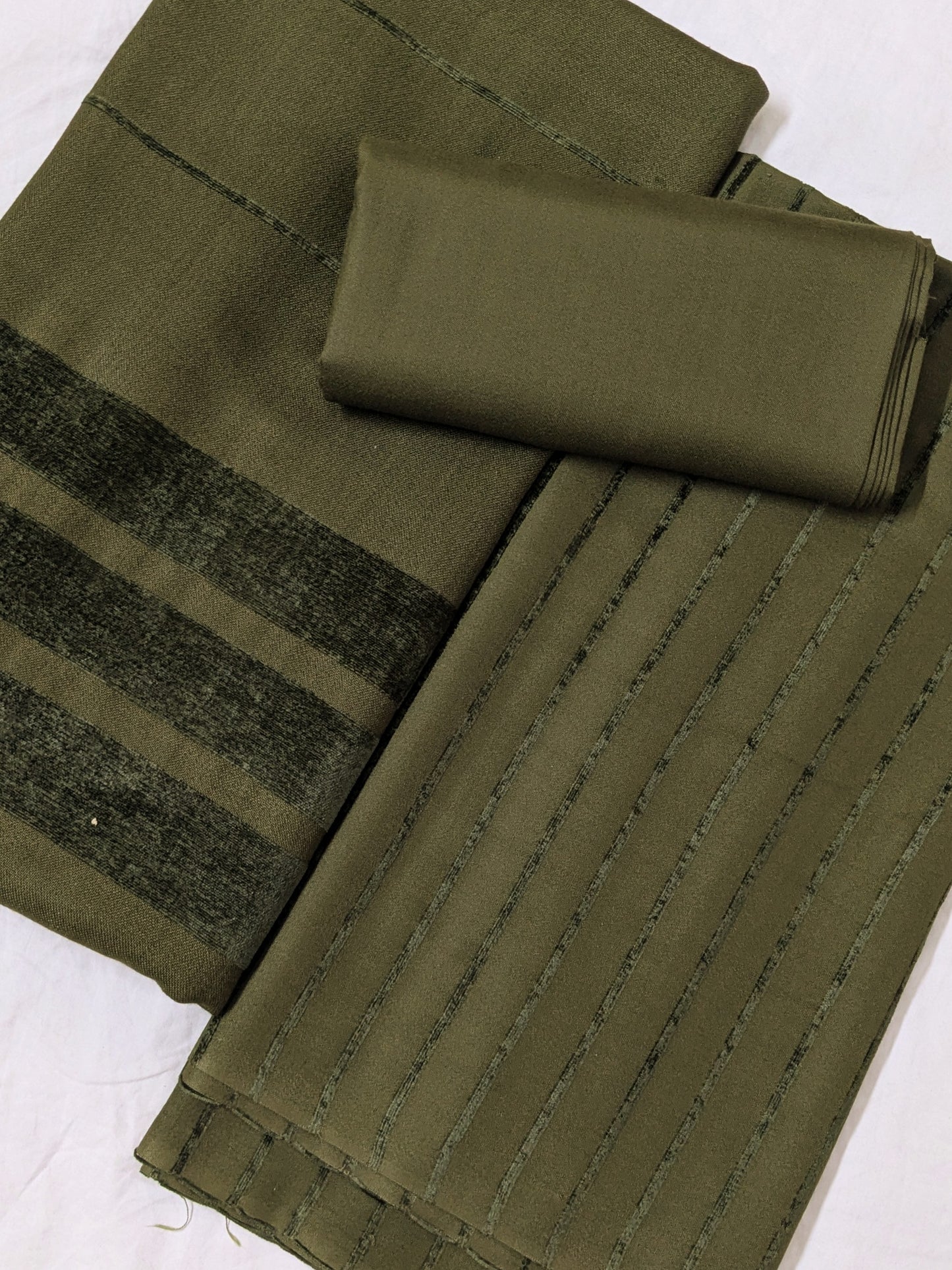 3PC ALPINE VELVET MARINA MOST DEMANDING WINTER COLLECTION (MUD GREEN)