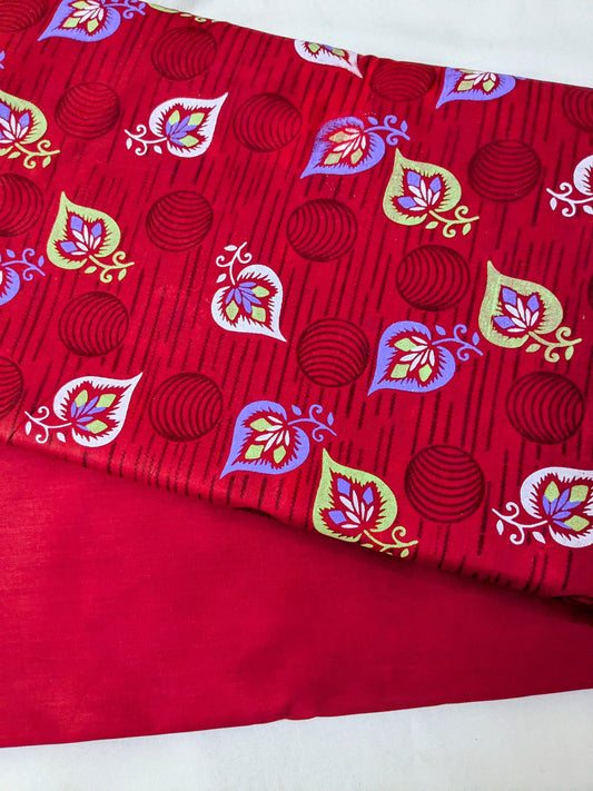 2PC LAWN SUIT PASTE PRINT