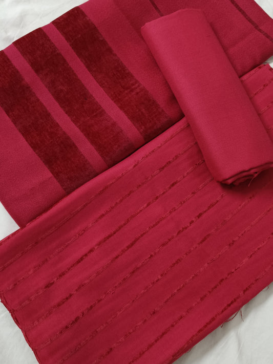 3PC ALPINE VELVET DHANAK MARINA WINTER COLLECTION CARROT COLOR(DV00GJT)