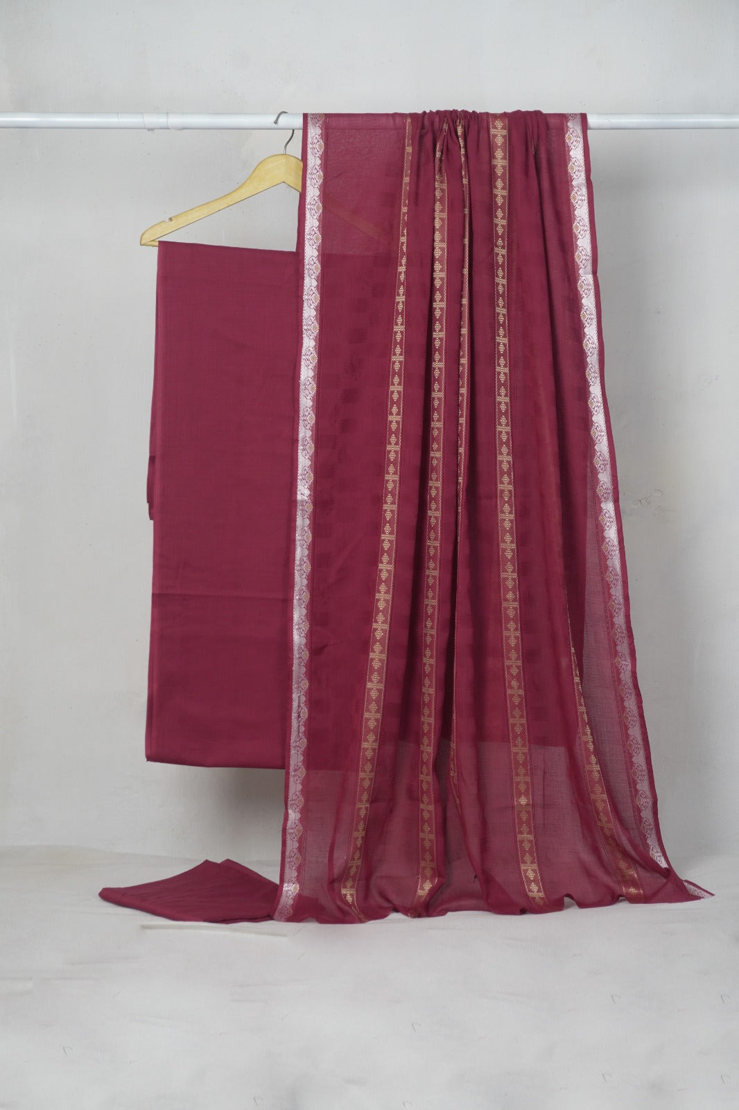 3PC BANA DORA SELF JAQUARD PREMIUM QUALITY SUMMER COLLECTION (BNS00MH)