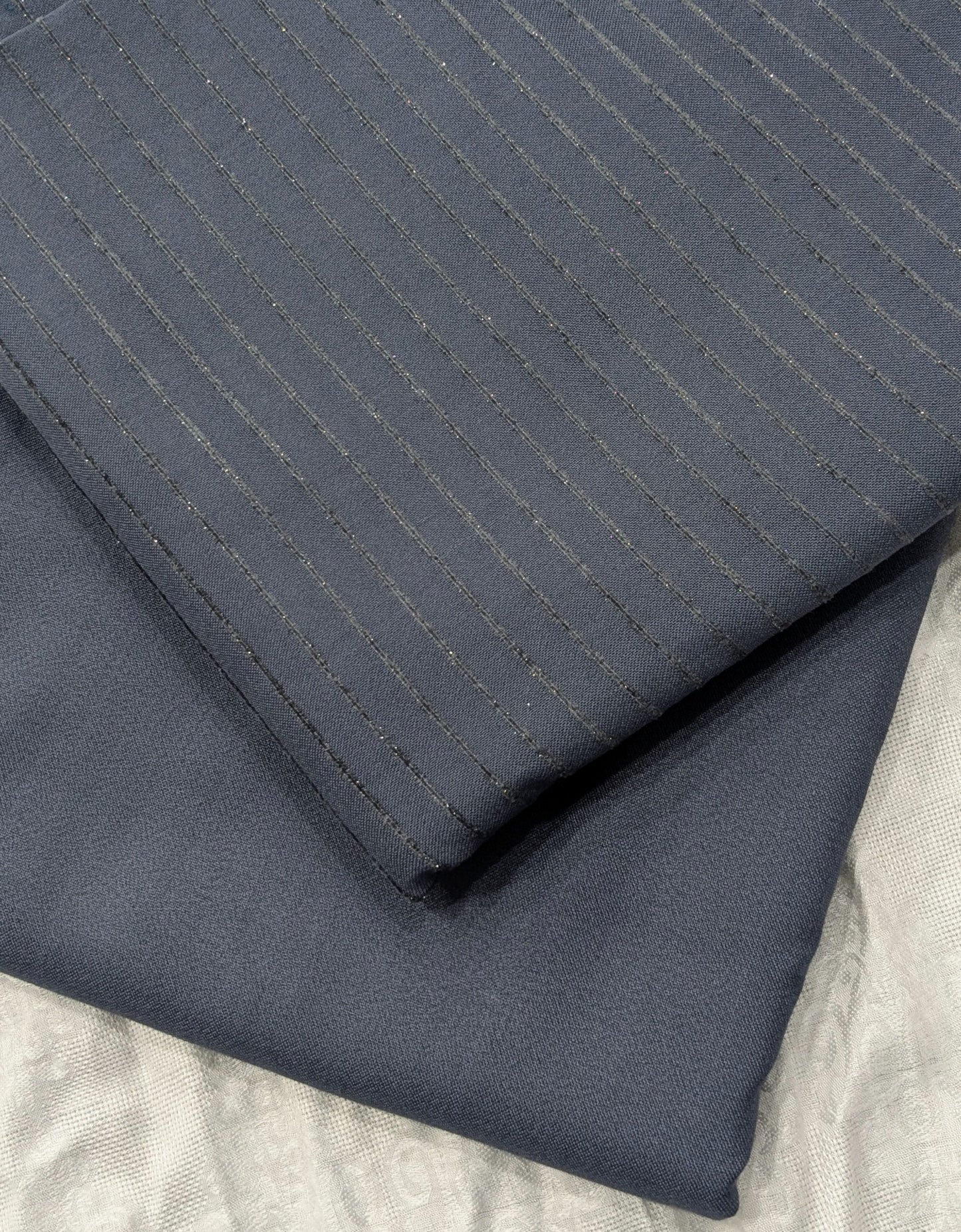 2PC DORYA VELVET MARINA MOST DEMANDING WINTER COLLECTION (METAL GRAY)