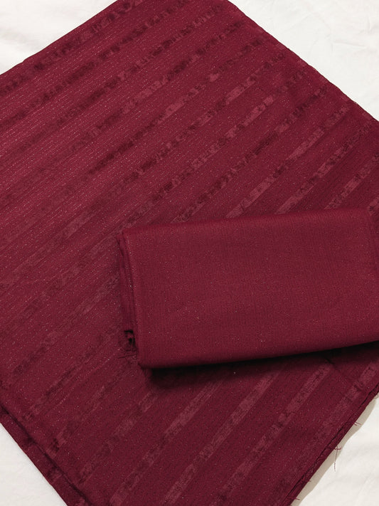 2PC ZARI VELVET MARINA WINTER COLLECTION MAHROON (ZAVD200MH)