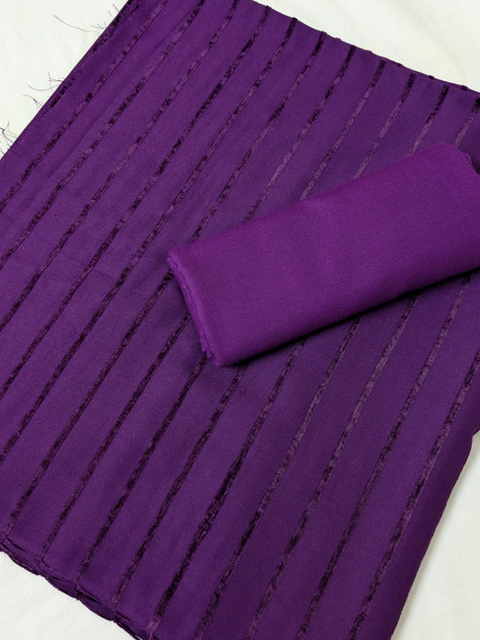 2PC ALPINE VELVET MARINA MOST DEMANDING WINTER COLLECTION (PURPLE COLOR)