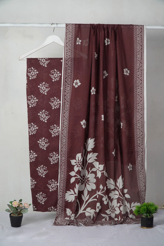 3PC BAROQUE DIGITAL PRINT BANA DORA LAWN LUXURIOUS COLLECTION (BQ00D6)