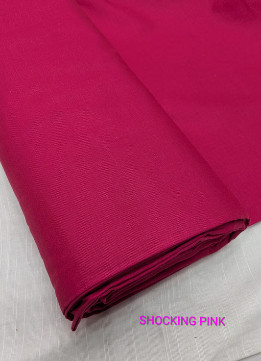 2PC PREMIUM QUALITY SLUB KHADAR WINTER COLLECTION (SHOCKING PINK) 5 METR