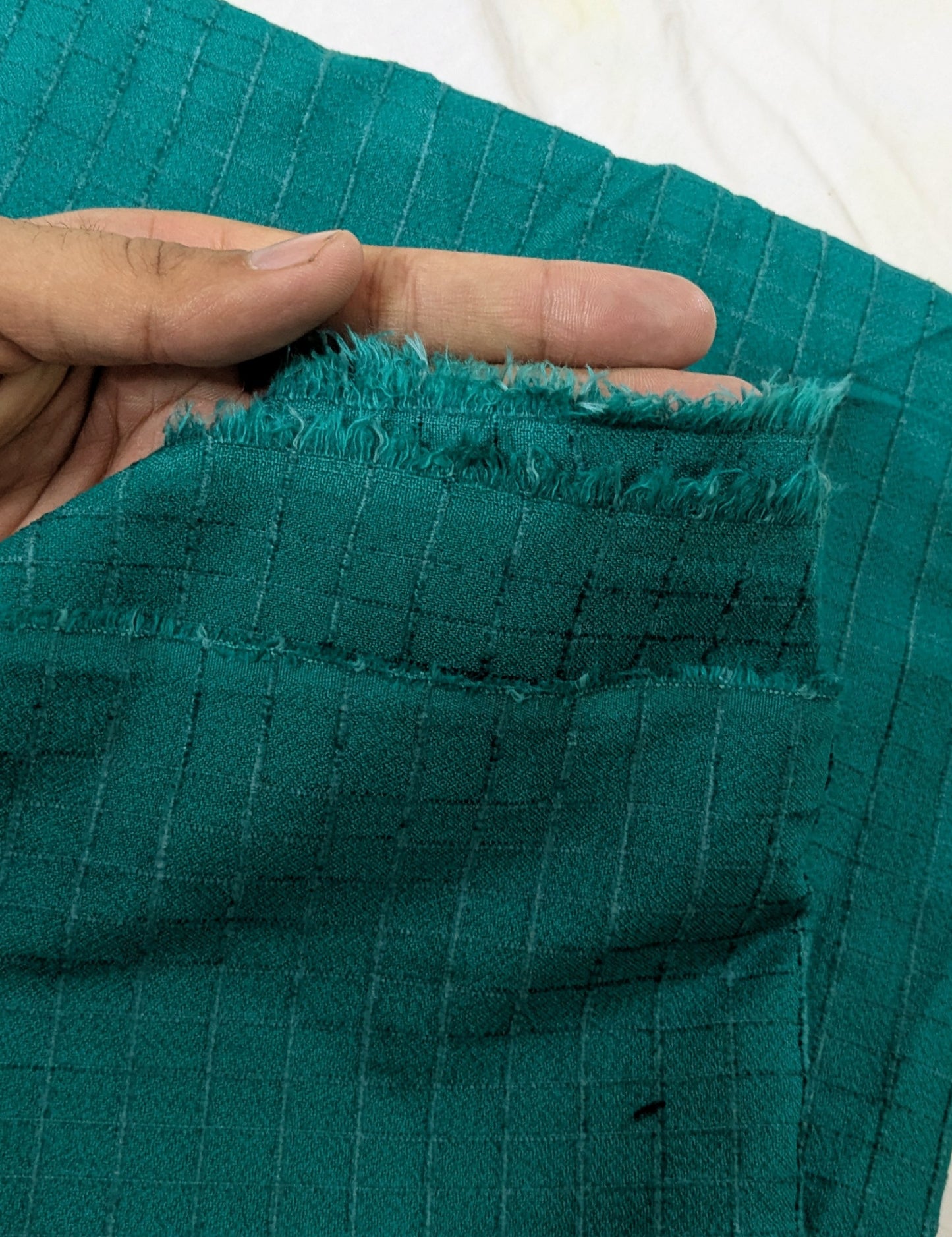 3PC MARINA CHECK VELVET WITH FANCY VELVET BROSHA SHAWL NEW ARRIVAL PREMIUEM QUALITY WINTER COLLECTION (SEA GREEN)