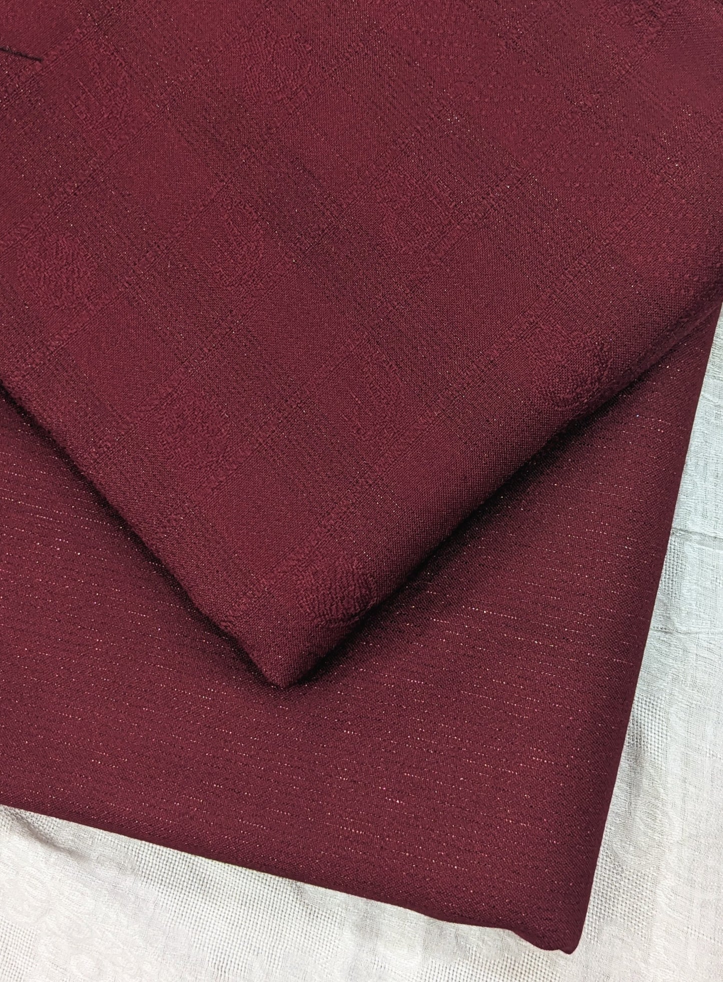 2PC ZARI LINE MOON LITE MARINA WINTER COLLECTION. (MAHROON) DESIGN NO_2