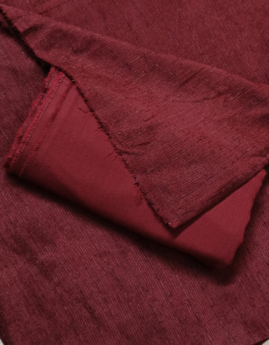 2PC PEACH WOOL VELVET VERY MUCH PREMIUM QUALITY WINTER FABRIC (PWV00MH)