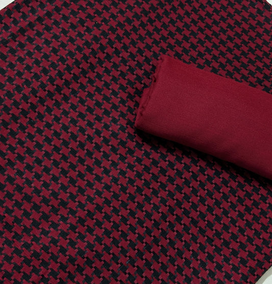 WOOL MARINA 2PC WINTER COLLECTION (MAHROON COLOR)