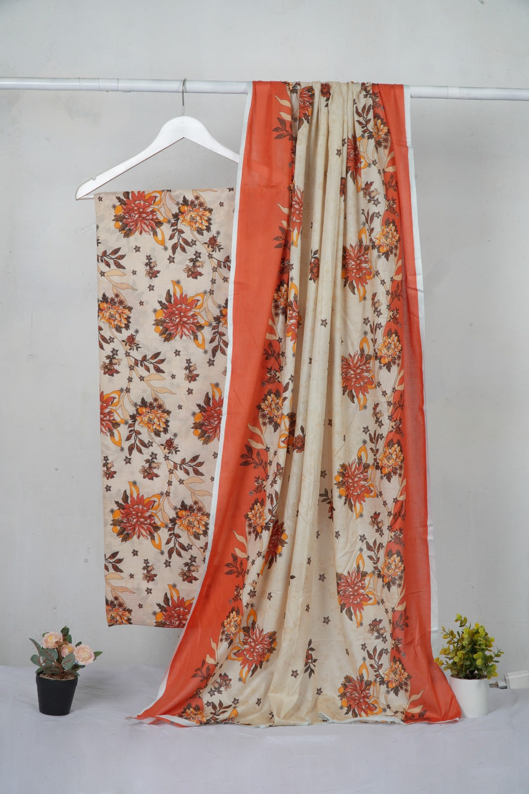 3PC BAROQUE DIGITAL PRINT BANA DORA LAWN LUXURIOUS COLLECTION (BQ00D10)