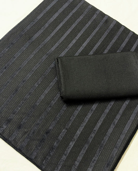 2PC ALPINE ZARI VELVET MARINA WINTER COLLECTION  BLACK (ZAVD200BLK)