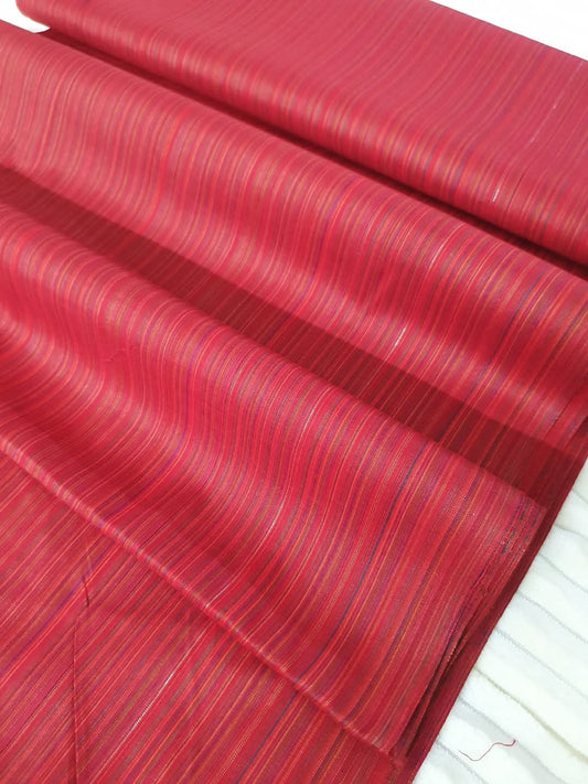 Handmade woven rangoli cotton 2pc summer demanding article 5 metr Fabric(RN00RD)