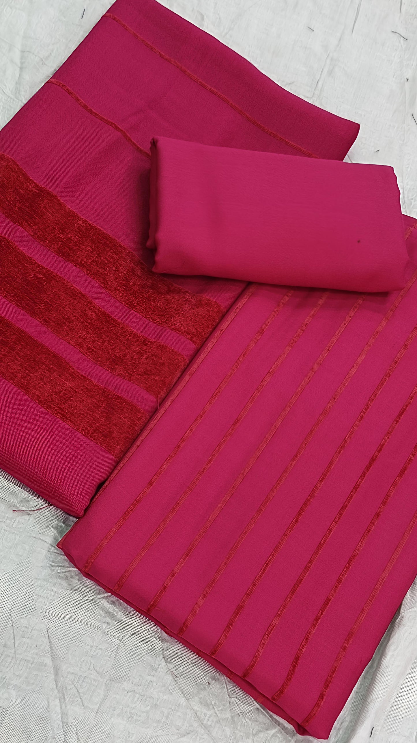 3PC ALPINE VELVET MARINA MOST DEMANDING WINTER COLLECTION (SHOCKING PINK)