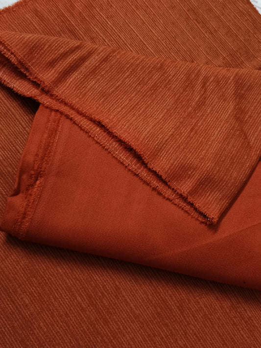 2PC PEACH WOOL VELVET VERY MUCH PREMIUM QUALITY WINTER FABRIC (PWV00RS)