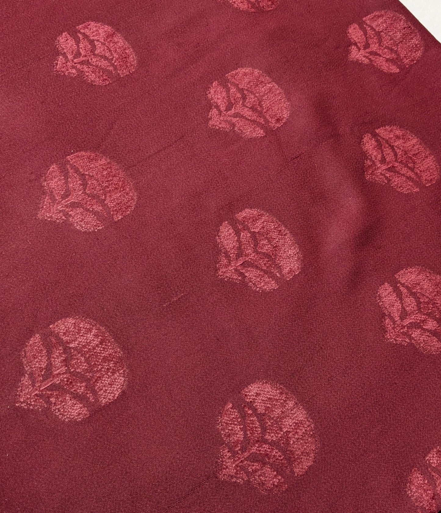 MARINA VELVET MOTIF (EMBOSSED DESIGN) 3PC WITH AMAZING QUALITY VELVET BROSHA SHAWL (MEHRON)