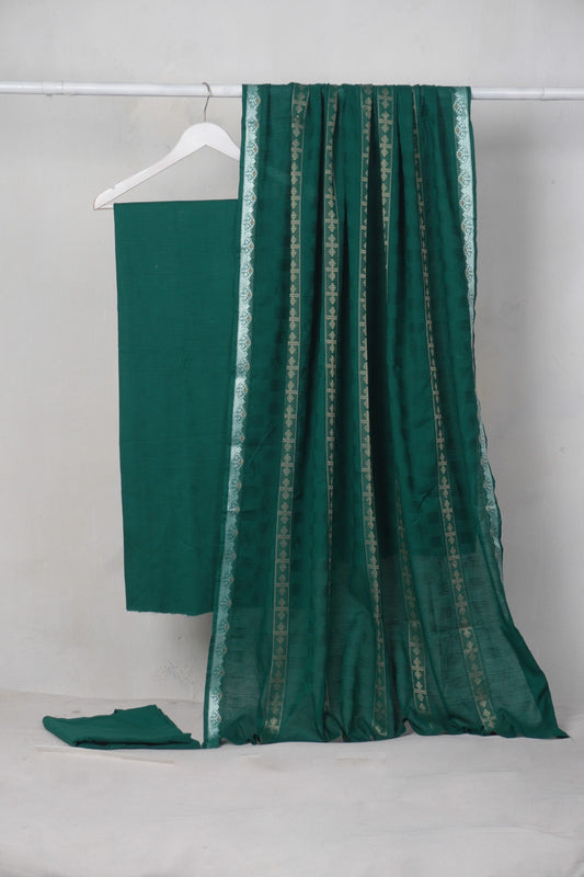 3PC BANA DORA SELF JAQUARD PREMIUM QUALITY SUMMER COLLECTION (BNS00GR)