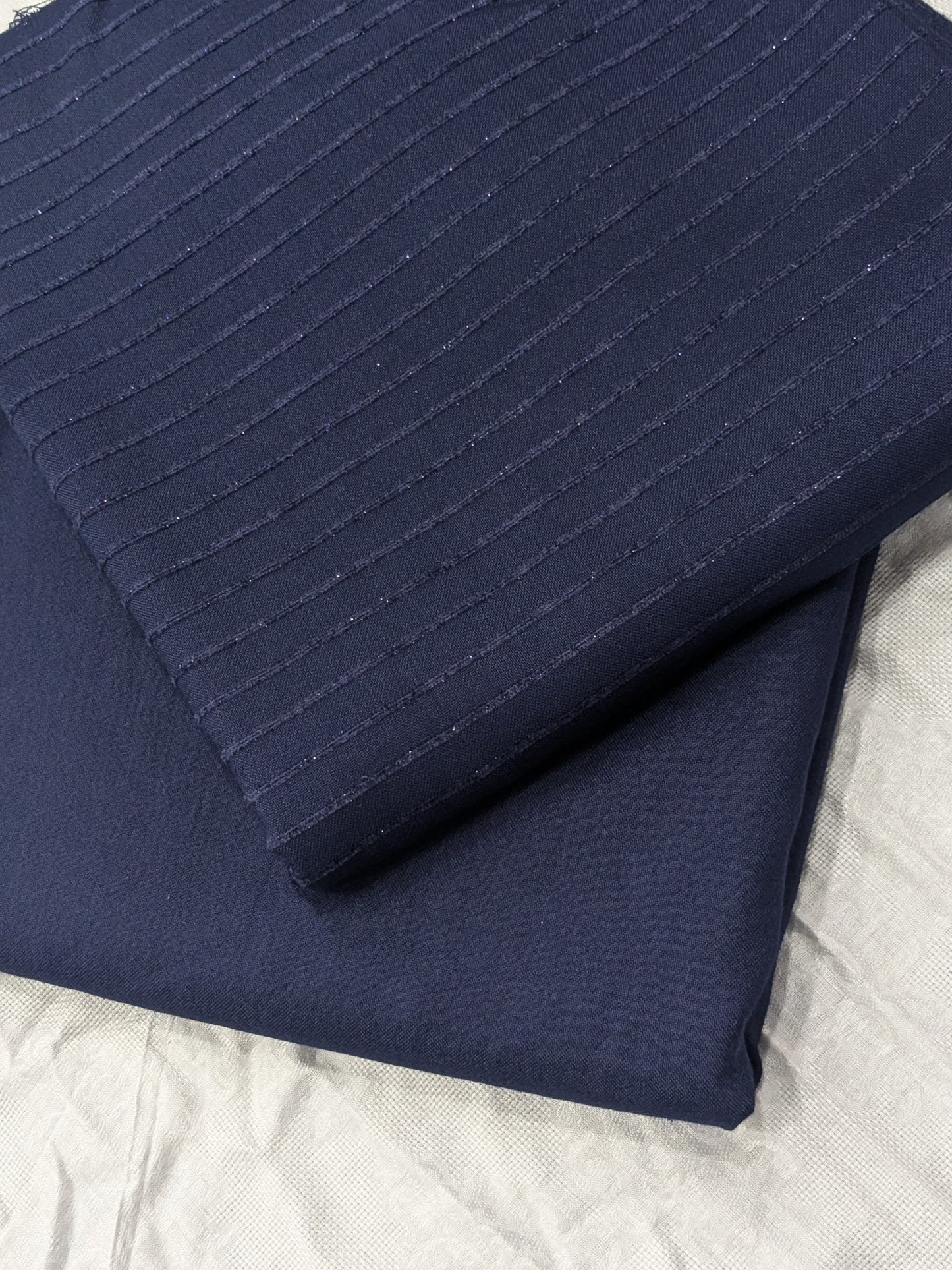 2PC DORYA VELVET MARINA MOST DEMANDING WINTER COLLECTION (NEVYBLUE)