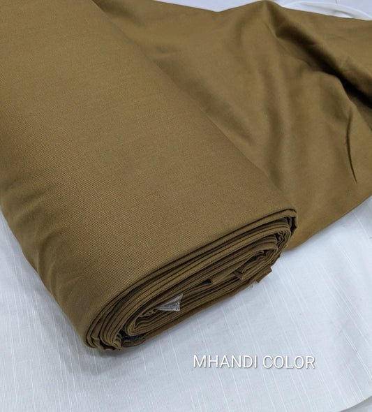 2PC PREMIUM QUALITY SLUB KHADAR WINTER COLLECTION (MHANDI ) 5 METR