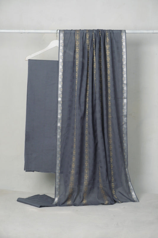 3PC BANA DORA SELF JAQUARD PREMIUM QUALITY SUMMER COLLECTION (BNS00GY)