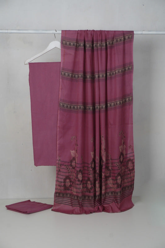 3PC BANA DORA LAWN WITH NEW BANARSI JAQUARD PREMIUM QUALITY DUPATA (3BN00TP)