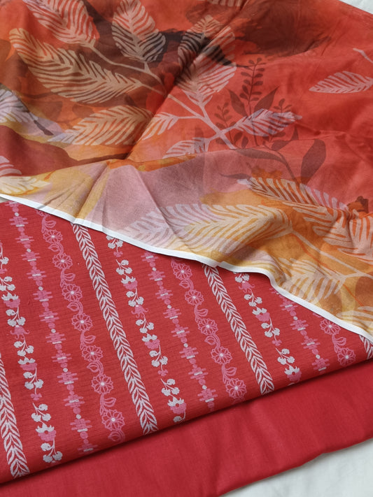 3PC NISHAT DIGITAL PRINT BANA DORA LAWN COLLECTION (NS00D3)