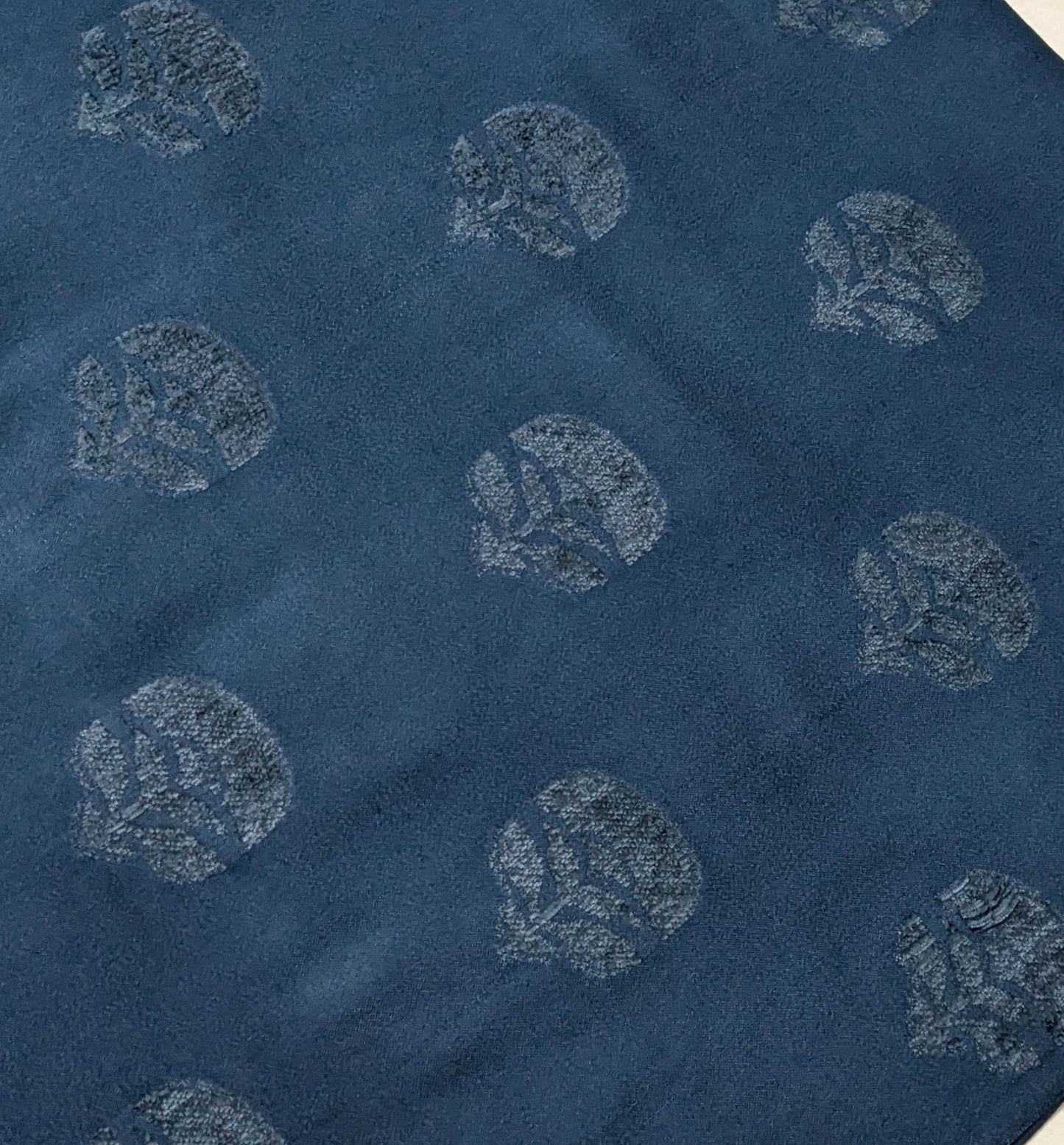 MARINA VELVET MOTIF (EMBOSSED DESIGN) 3PC WITH AMAZING QUALITY VELVET BROSHA SHAWL (ZINC COLOR)