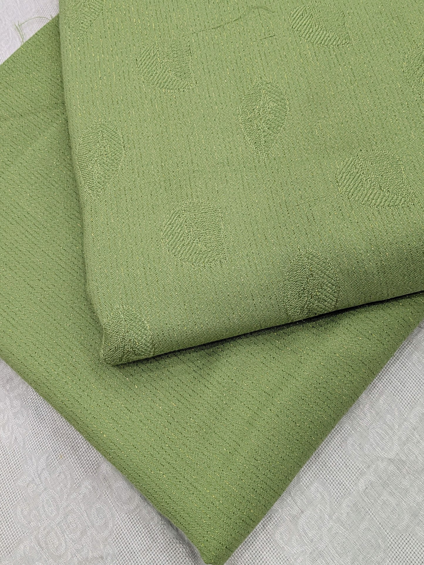 2PC ZARI LINE MOON LITE MARINA WINTER COLLECTION. (APPLE GREEN)