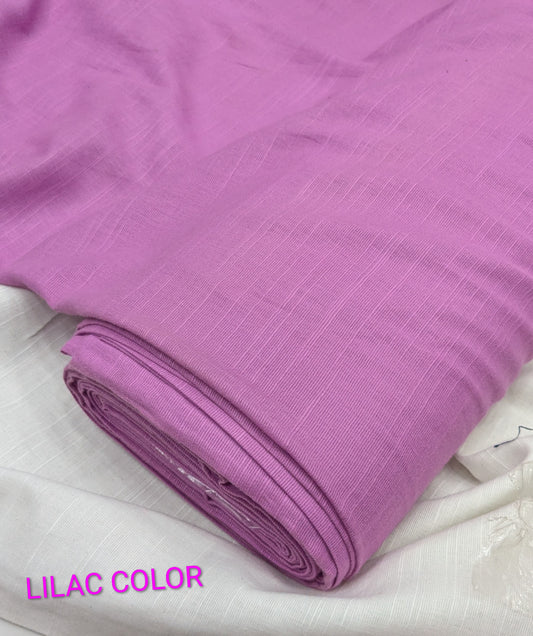 2PC PREMIUM QUALITY SLUB KHADAR WINTER COLLECTION (LILAC COLOR) 5 METR