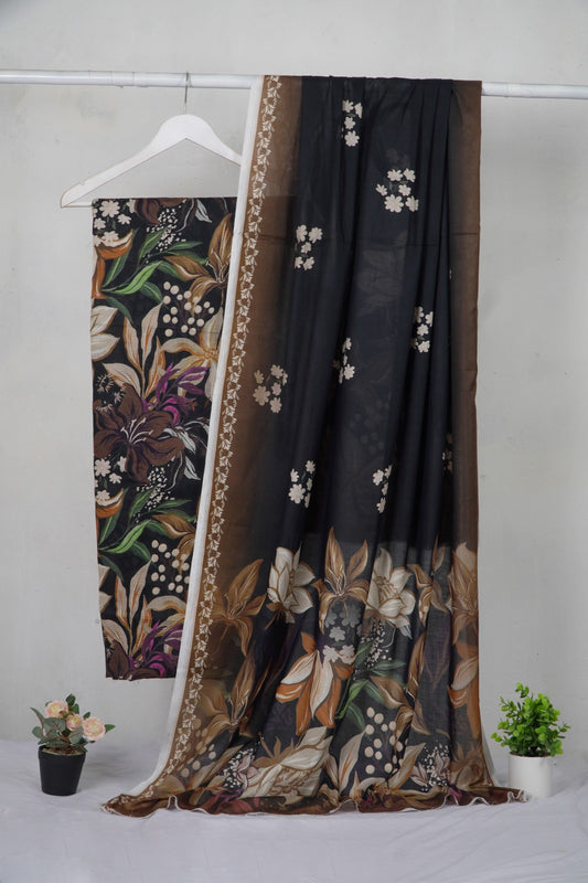 3PC BAROQUE DIGITAL PRINT BANA DORA LAWN LUXURIOUS COLLECTION (BQ00D8)