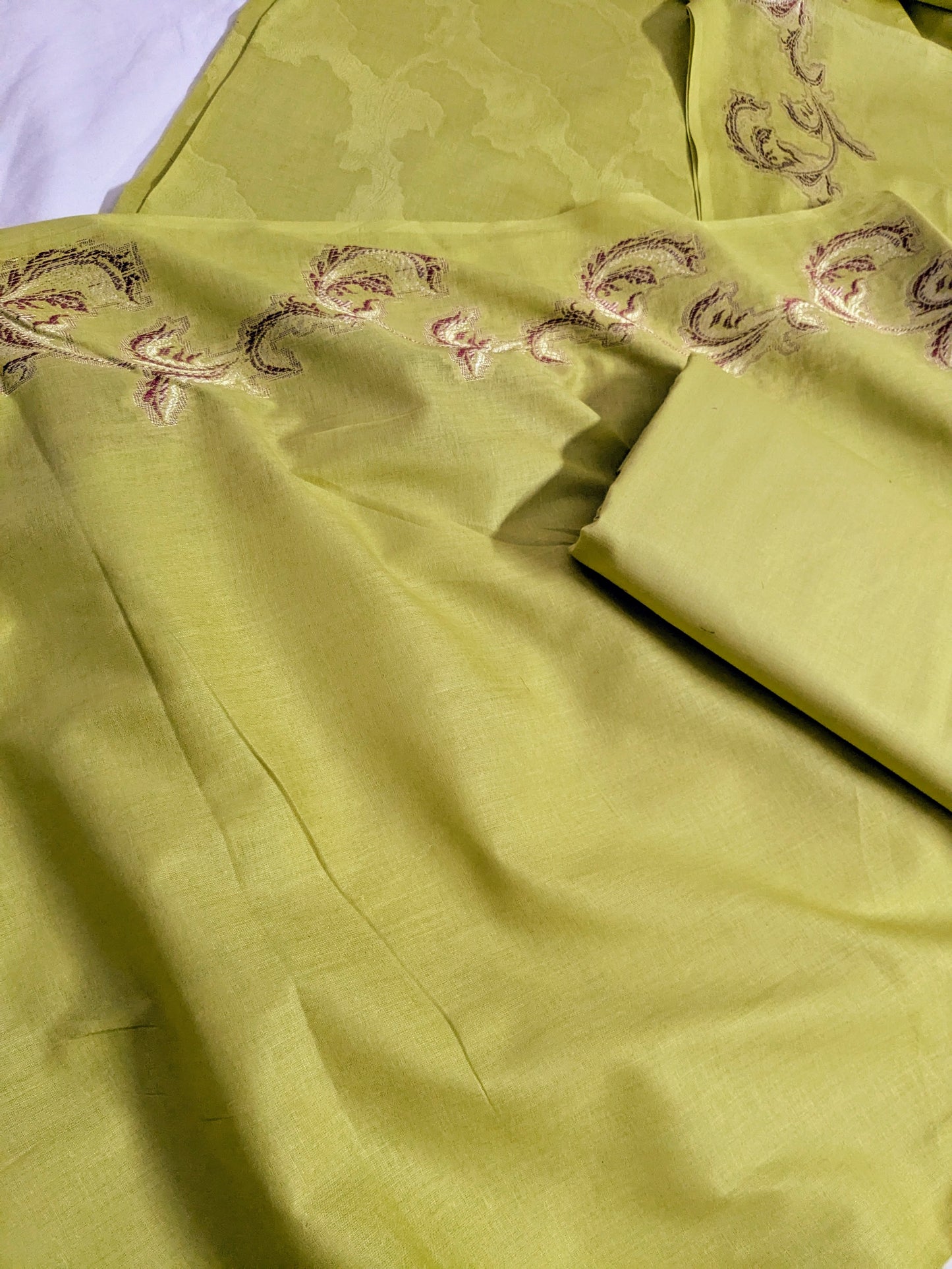 3PC LAWN JAQUARD BROSHA PREMIUM QUALITY SUMMER COLLECTION (JQ00DW)