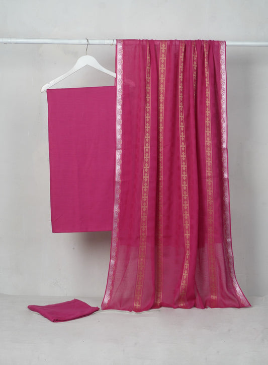 3PC BANA DORA SELF JAQUARD PREMIUM QUALITY SUMMER COLLECTION (BNS00P)