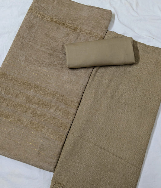 PEACH WOOL VELVET 3PC VERY PREMIUM EXPORT QUALITY WINTER COLLECTION 2025(COFFEE COLOR)