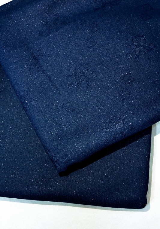 2PC ZARI LINE MOON LITE MARINA WINTER PREMIUM COLLECTION (NEVY BLUE)