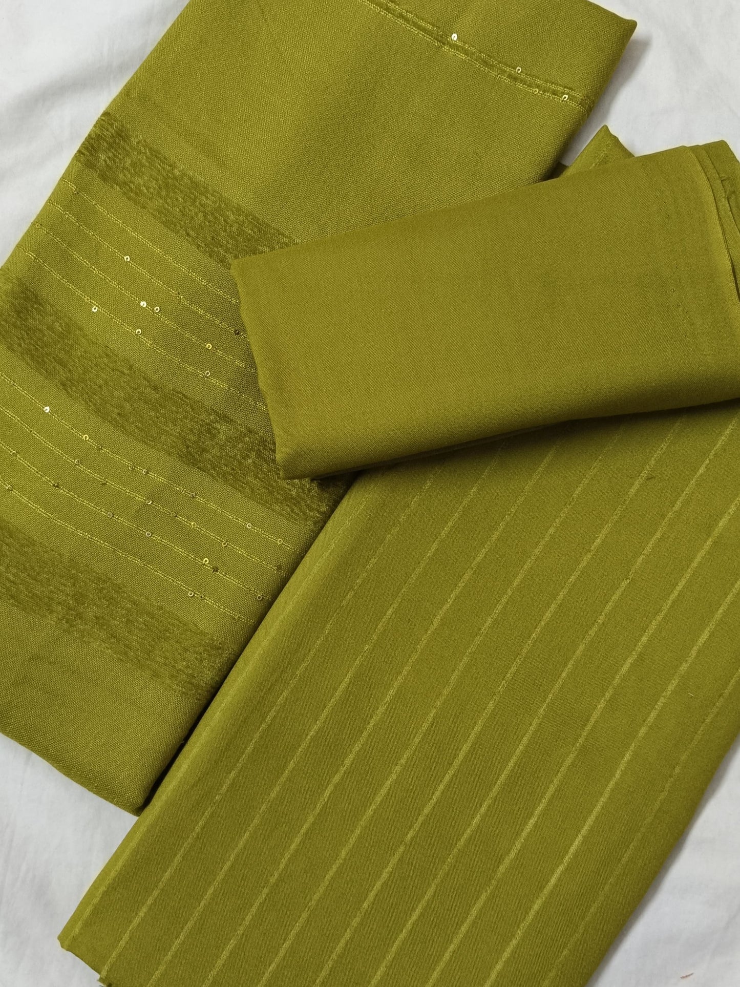 3PC ALPINE VELVET MARINA (|) VERTICAL LINE ONLY ON CASTUMR SPECIAL DEMAND (DEW GREEN)