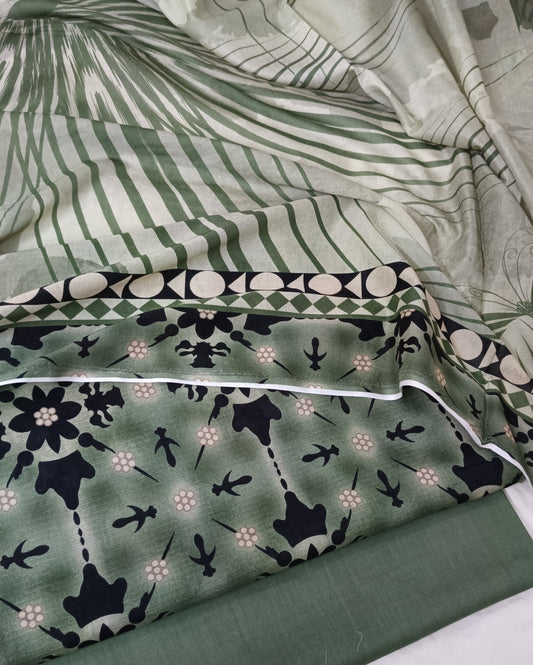 3PC NISHAT DIGITAL PRINT BANA DORA LAWN COLLECTION (NS00D7)