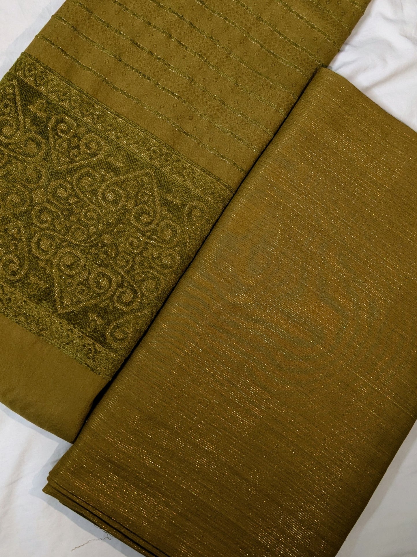 3PC ZARI LINE MOON LITE MARINA MOST DEMANDING WINTER COLLECTION (DARK MHNDI COLOR)(3ZRM00MHD)