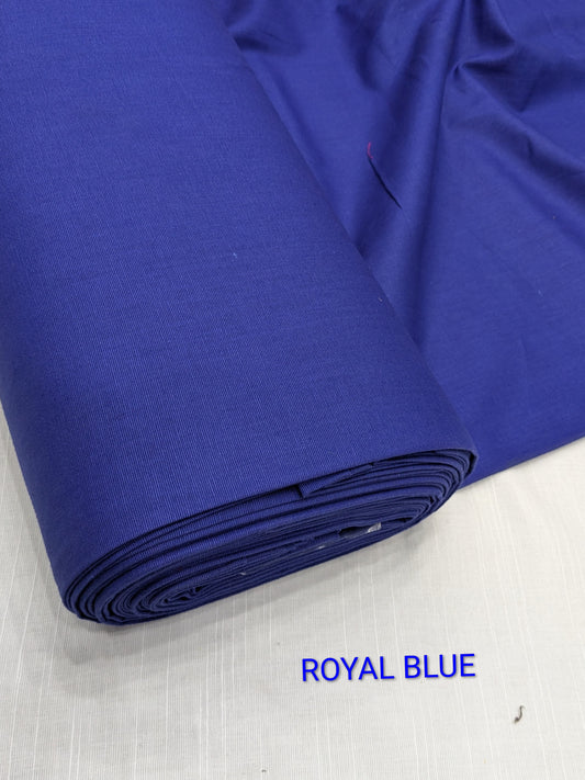 2PC PREMIUM QUALITY SLUB KHADAR WINTER COLLECTION (ROYAL BLUE) 5 METR