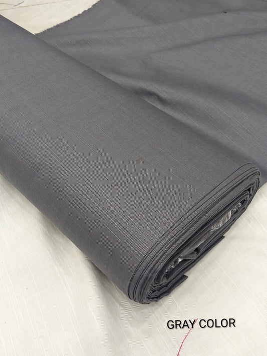 2PC PREMIUM QUALITY SLUB KHADAR WINTER COLLECTION (GRAY) 5 METR