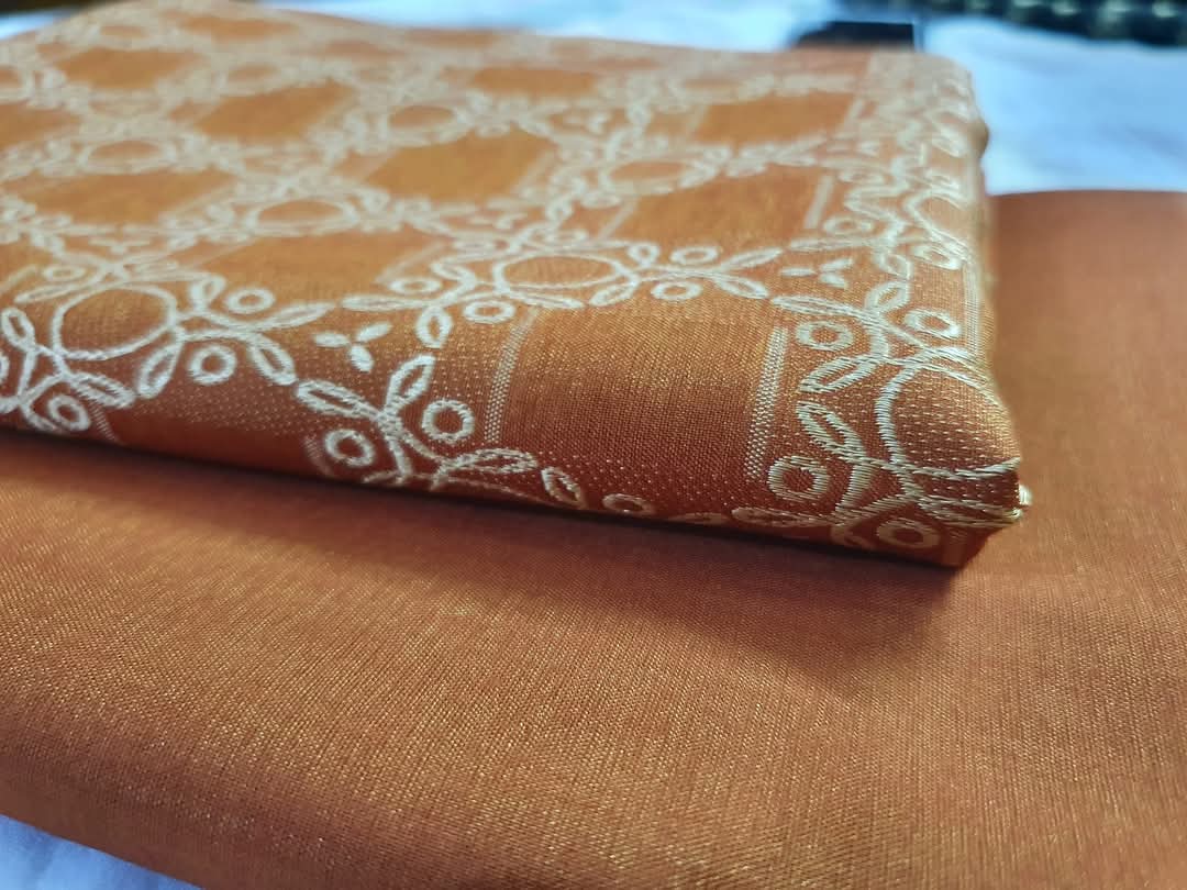 Gold Brosha jaquard 2pc ( rust)