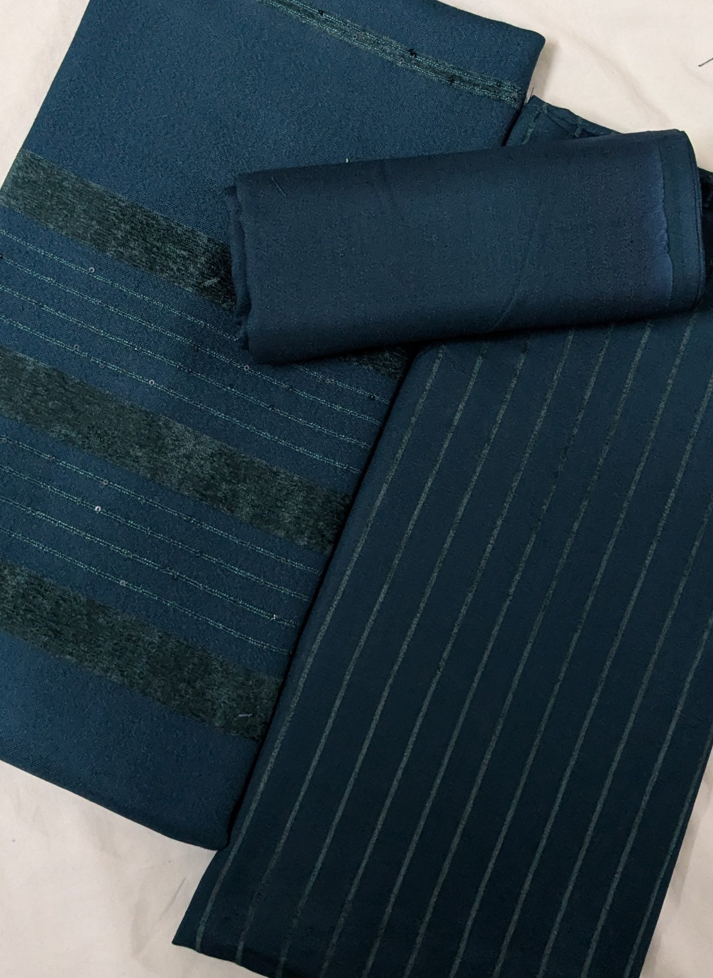 3PC ALPINE VELVET MARINA (|) VERTICAL LINE ONLY ON CASTUMR SPECIAL DEMAND (ZINC PIA COLOR)