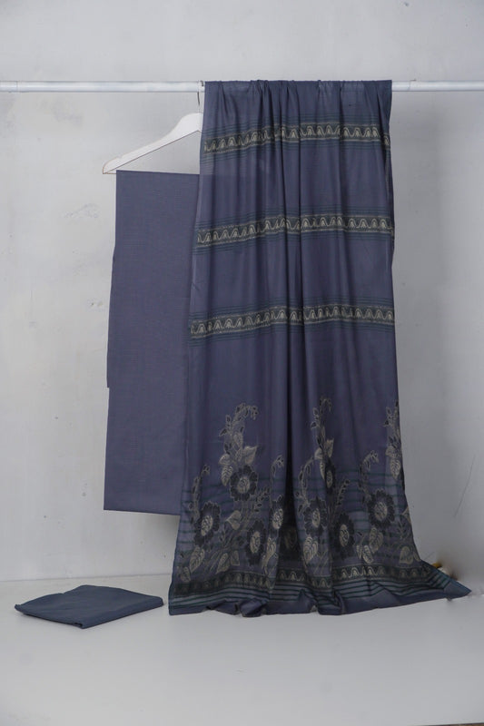 3PC  BANA DORA LAWN WITH NEW BANARSI JAQUARD PREMIUM QUALITY DUPATA (3BN00GY)