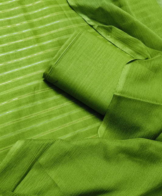 3PC ZARI LINE MOON LITE WITH KRINCLE SHAFOON DUPATTA HIGH QUALITY (ZR300DW)