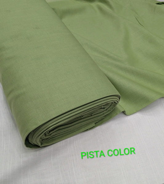 2PC PREMIUM QUALITY SLUB KHADAR WINTER COLLECTION (PISTA GREEN) 5 METR