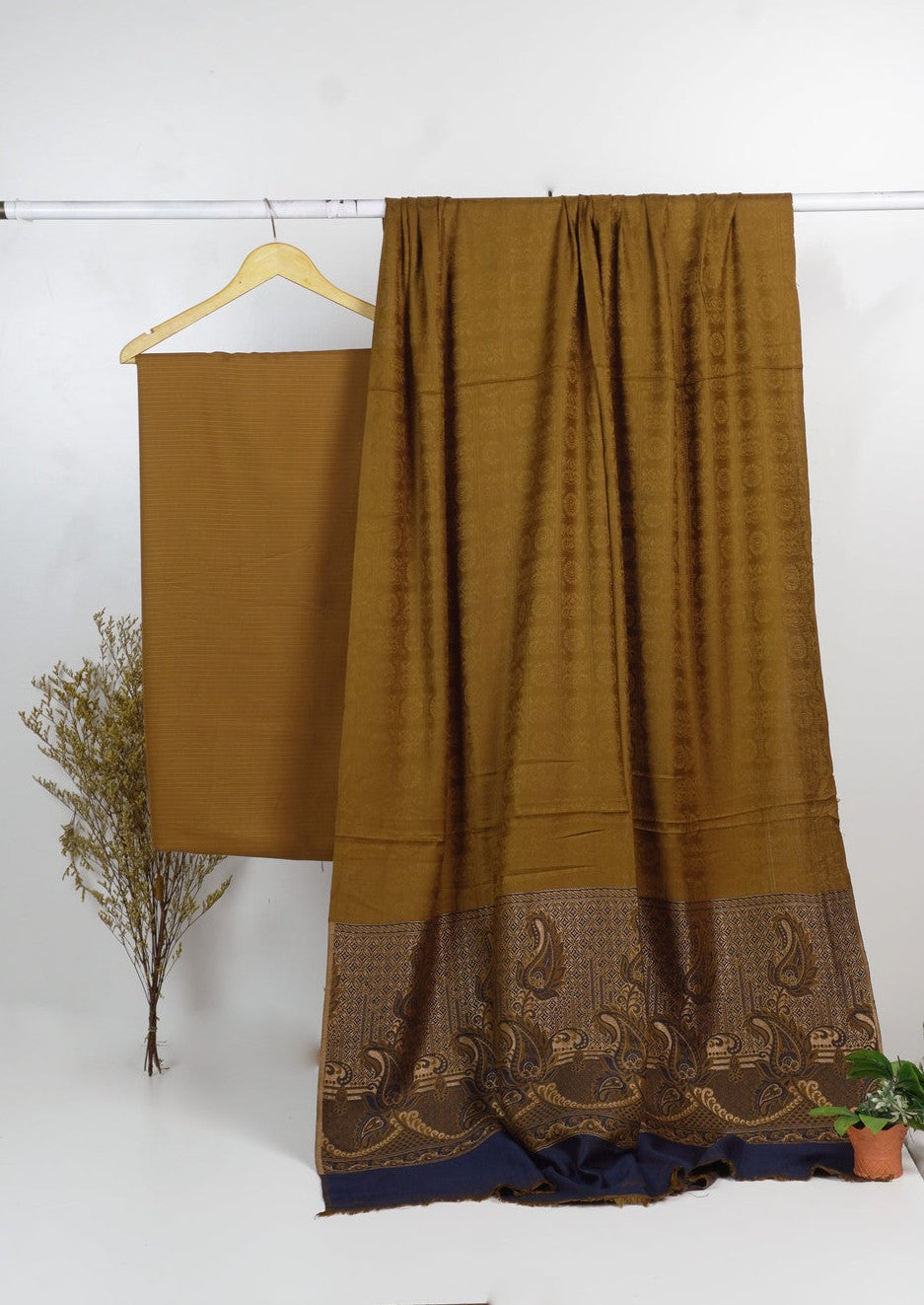 3PC BANA DORA MARINA WITH JAQUARD WOOL SHAWL EXPORT QUALITY WINTER COLLECTION 2025