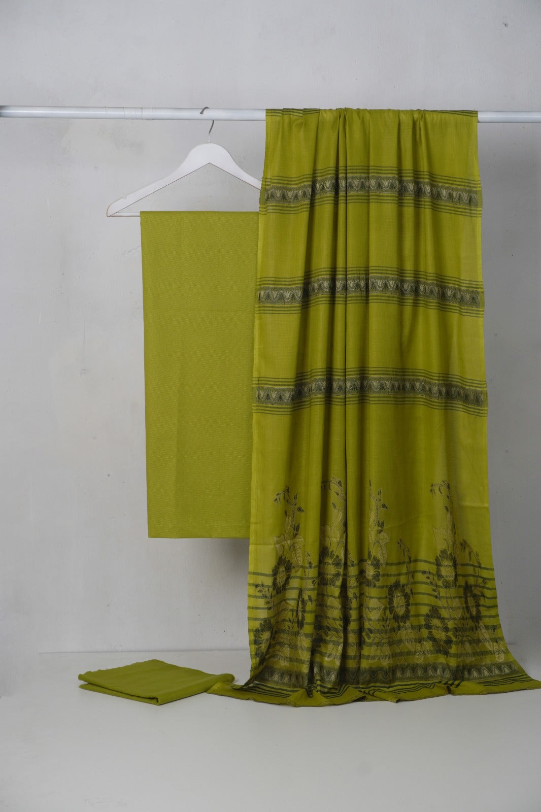 3PC BANA DORA LAWN WITH NEW BANARSI JAQUARD PREMIUM QUALITY DUPATA (3BN00DW)