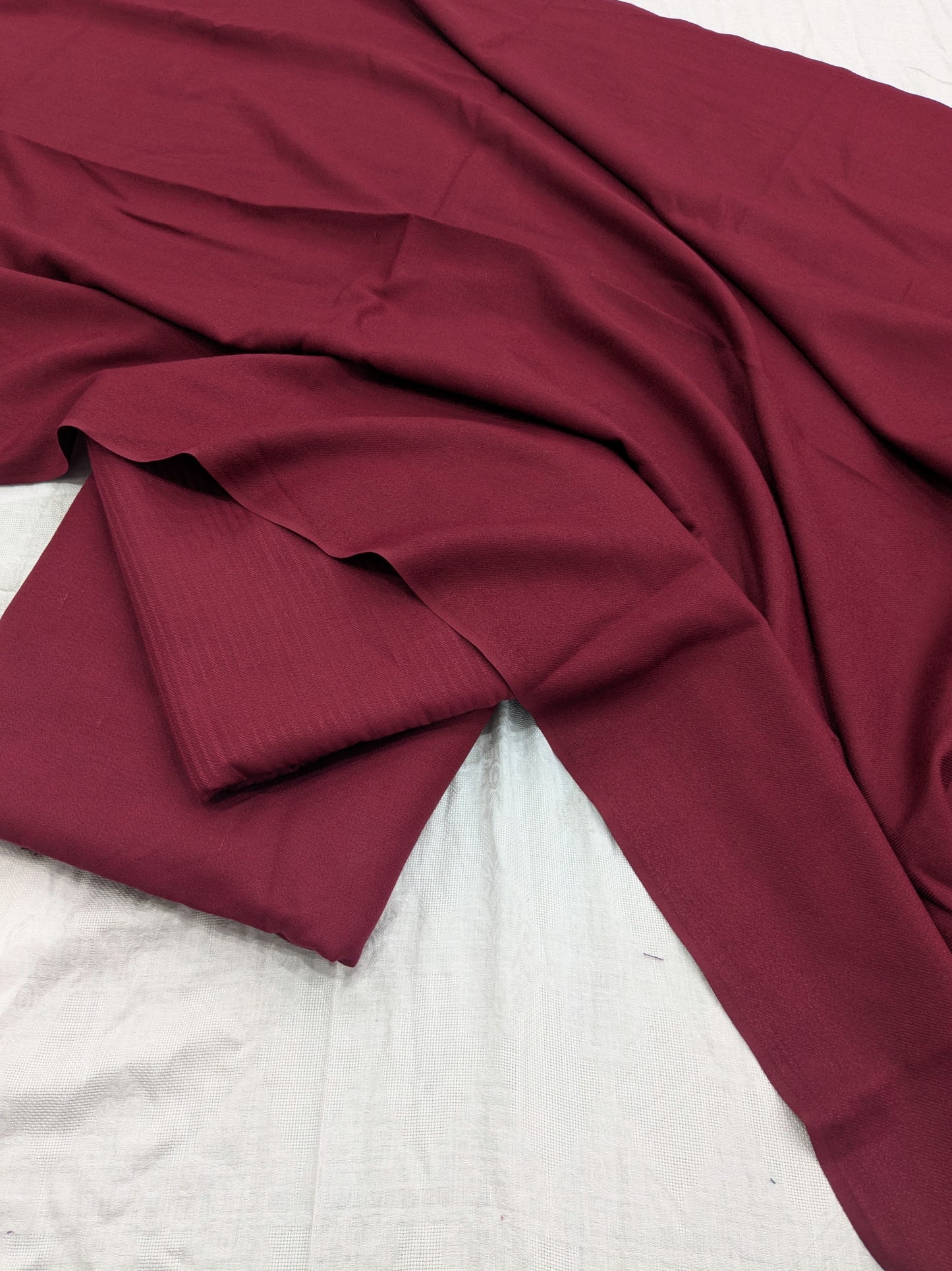 3PC PASHMINA WOOL STUFF MOST TRENDING WINTER SOLID COLLECTION 2025 ( MAHROON)