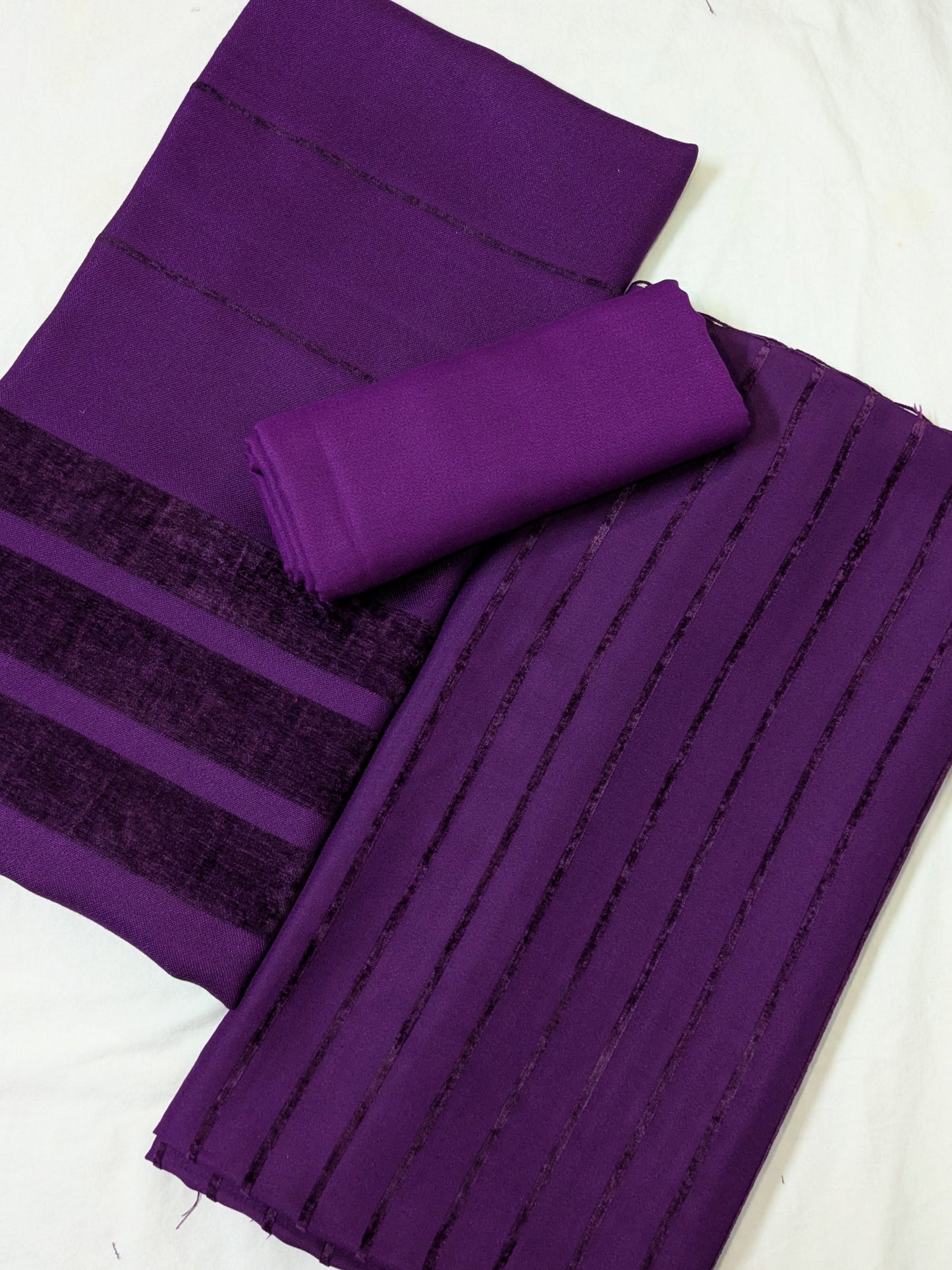 3PC ALPINE VELVET MARINA MOST DEMANDING WINTER COLLECTION PURPLE COLOR (AVD00PRP)