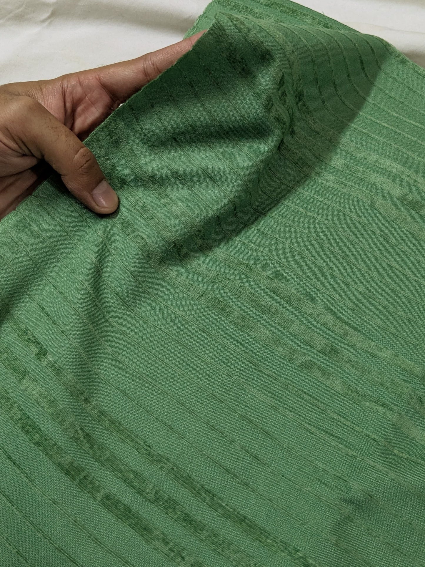 3PC MARINA VELVET LINING NEW DESIGN WITH 100% PURE QUALITY VELVET WOOL SHAWL (LIGHT WAIT & WARM )( FOREST  GREEN )